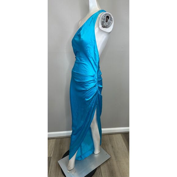 Amanda Uprichard Jaida Silk One-Shoulder Dress Size XS $339 - Picture 8 of 13